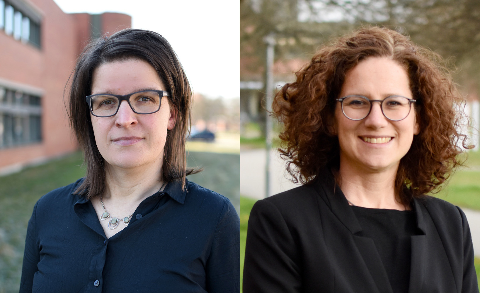 Headshot of Prof. Jana Hönke (left) and PD Dr. Julia Eichenberg (right)