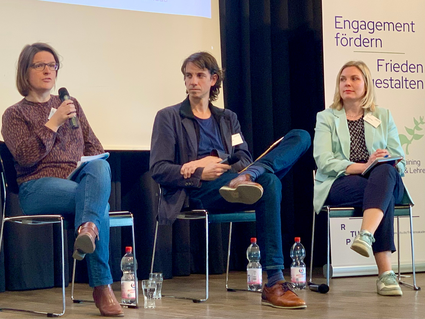Panelists of the science policy roundtable: Hönke, Wolff, Norwig