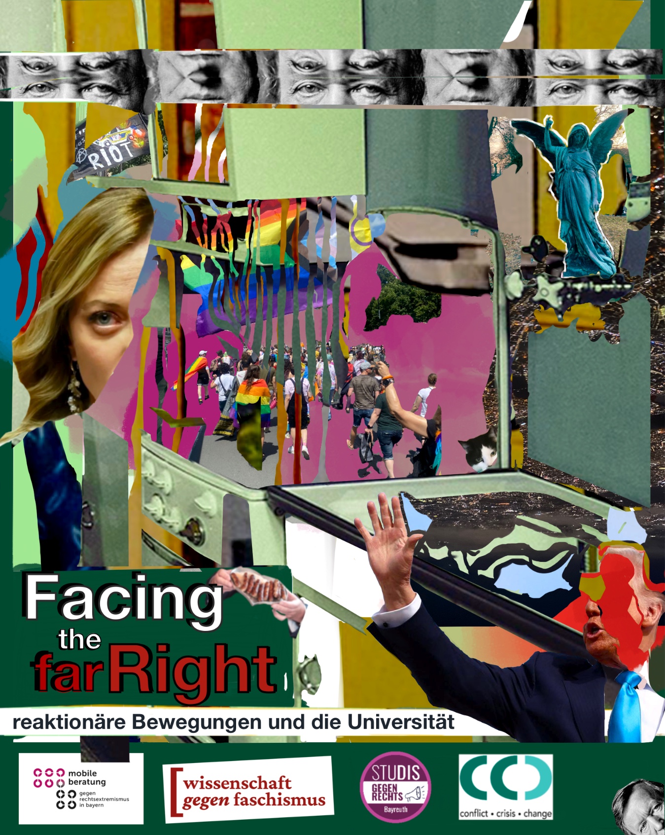 Collage - Facing the far right, press image